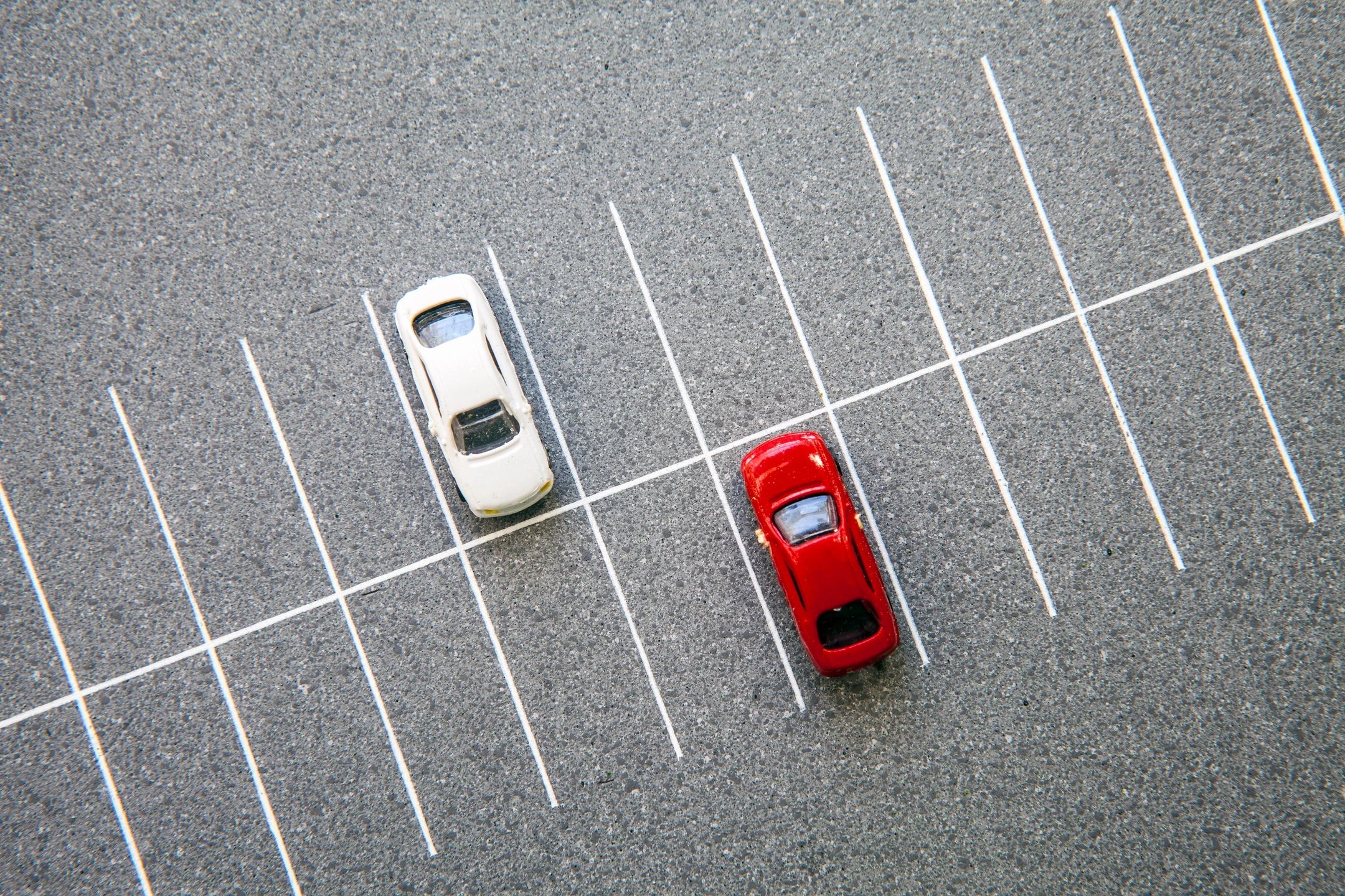 cars in parking lot